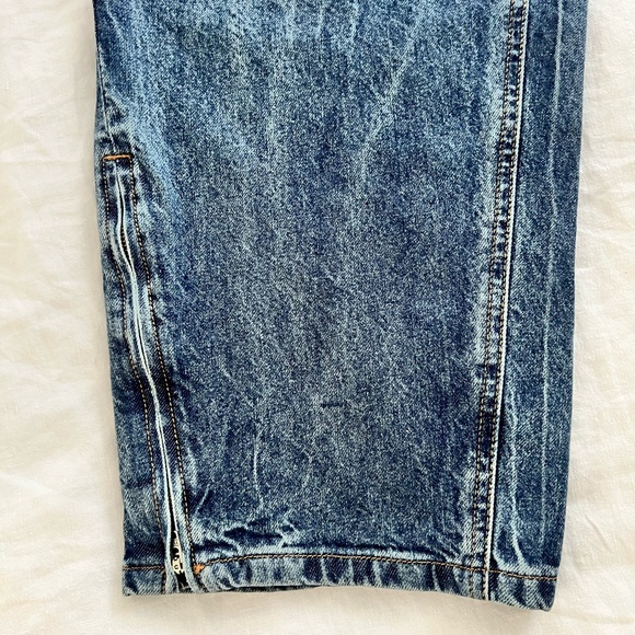 Barrel jeans low rise blue denim NWOT size 4 / 30” waist x30” L - Picture 10 of 11